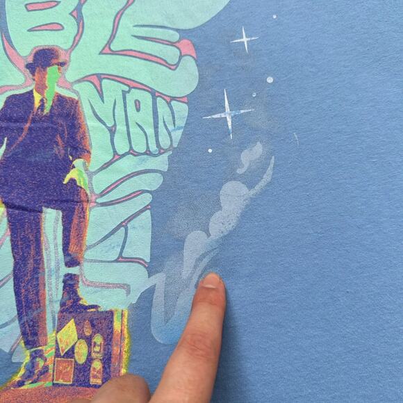 RARE Pink Floyd Invisible Man Soft Blue SS Graphic Tee Size XL NWT - Picture 7 of 9